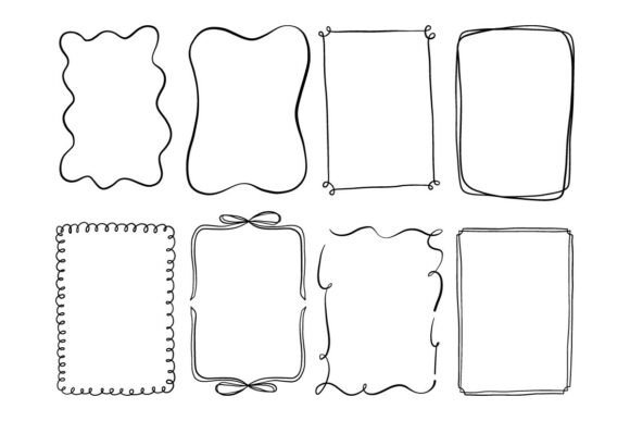Download Doodle Frame Border Clipart Set - Clipart Collection