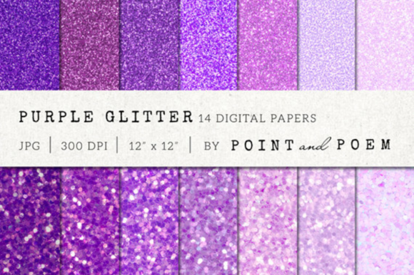 Download Purple Glitter Digital Paper - Purple Collection