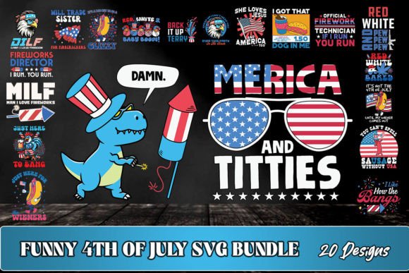 Download Patriotic Funny 4th of July SVG Bundle - Patriotic Collection