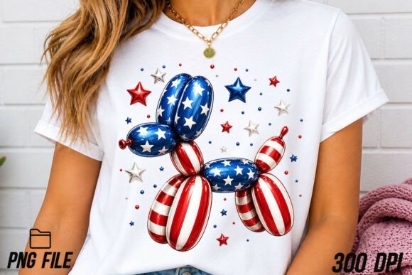Download Patriotic Balloon Dog PNG Sublimation - Patriotic Collection