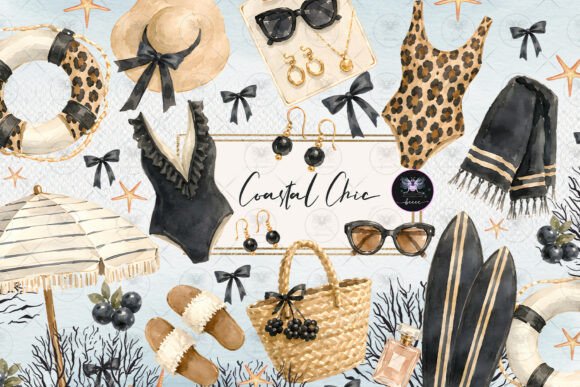 Download Coastal Chic Summer Clipart - Clipart Collection