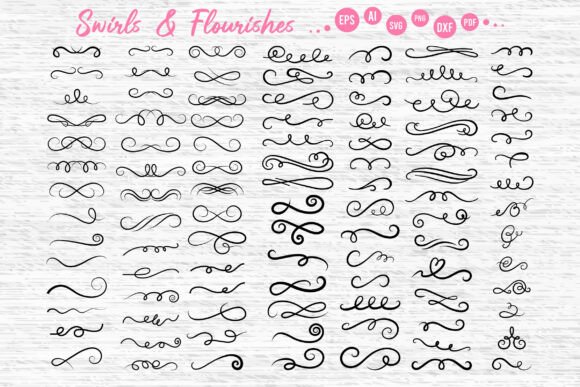 Download Swirls and Flourishes Clipart - Clipart Collection
