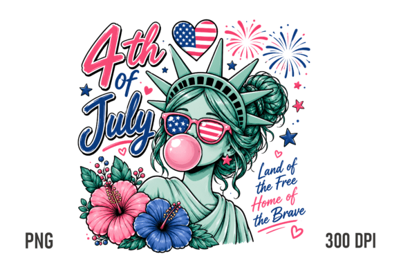Download 4th of July Liberty Girl PNG - Premium Resources