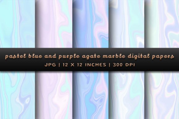Download Pastel Blue and Purple Agate Marble - Purple Collection