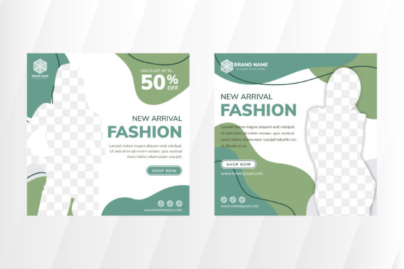 Download Green Liquid Fashion Square Banner - Green Collection