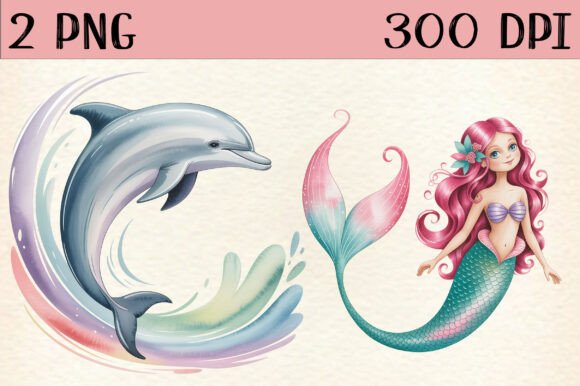 Download Mermaid, Cute Mermaid PNG Clipart - Clipart Collection