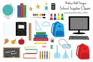 Download School Supplies Clipart Graphics - Clipart Collection