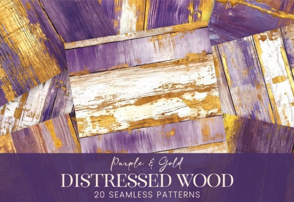 Download Distressed Wood Purple Gold Rustic Paper - Purple Collection