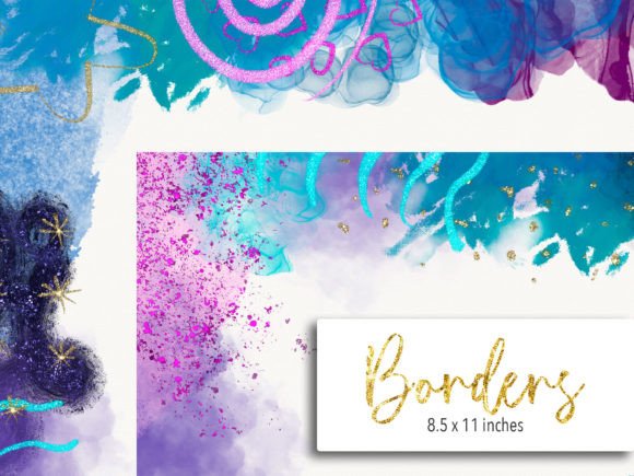 Download Purple Blue Colorful Borders Clip Art - Purple Collection