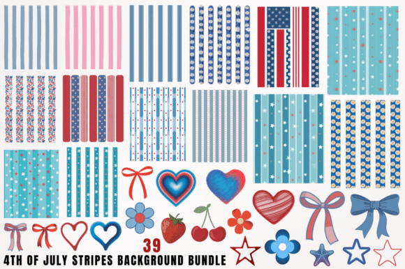 Download 4th of July Stripes Background PNG Desig - July Collection