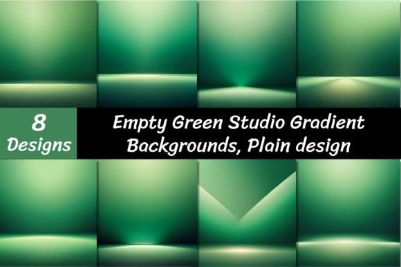 Download Empty Green Studio Gradient Backgrounds - Green Collection