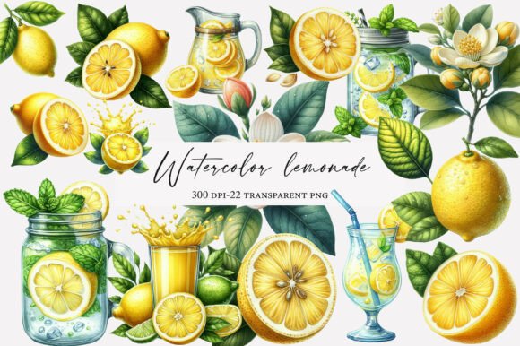 Download Watercolor Lemonade Clipart - Clipart Collection