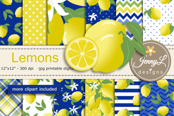 Download Lemon Digital Papers and Clipart - Clipart Collection