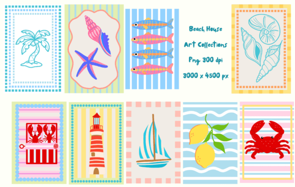 Download Beach House Art Collections Clipart - Clipart Collection