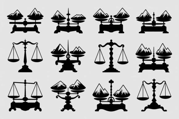 Download Mountain Scales Clipart Set - Clipart Collection