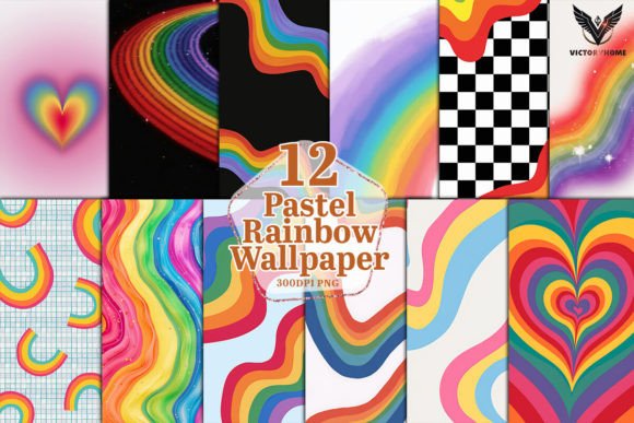 Download Pastel Rainbow Wallpaper Clipart PNG - Clipart Collection