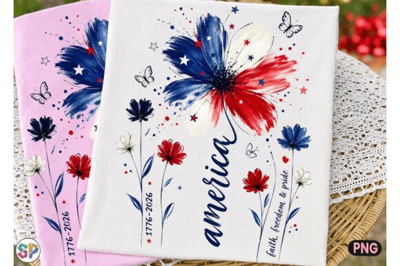 Download Patriotic Floral America PNG 4th of July - Patriotic Collection
