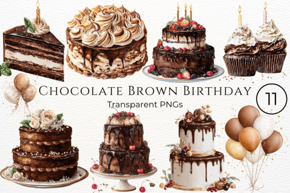 Download Chocolate Brown Birthday Clipart - Clipart Collection