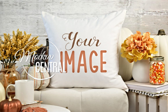 Download Pretty Fall Home Decor Mockup Pillow - Pretty Collection