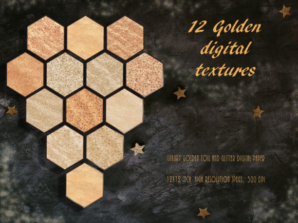 Download Luxury Metallic Gold Digital Paper Set - Gold digital paper Collection