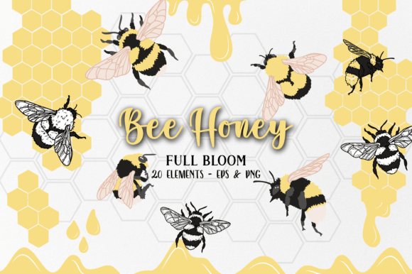 Download Bee Honey Clipart Vectors, Design - Clipart Collection