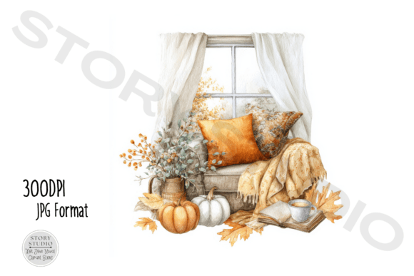 Download Cozy Autumn Home Decor Clipart Set - Clipart Collection