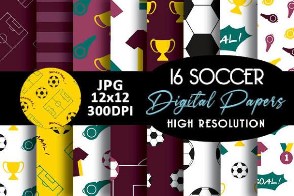 Download Dark Purple Soccer Digital Papers - Purple Collection