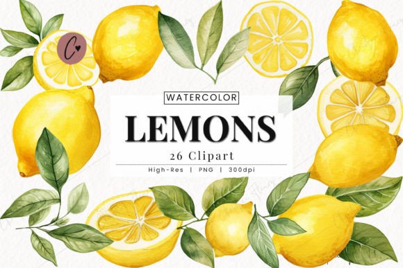 Download Watercolor Lemons Clipart, Fruit PNG - Clipart Collection